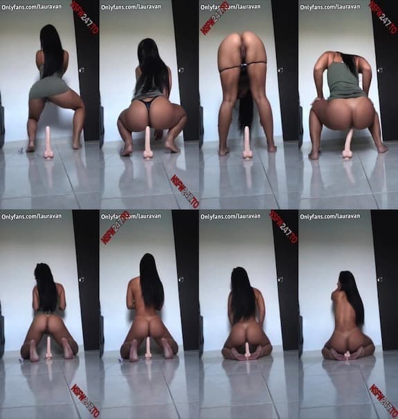 Laura Van Fit riding dildo video leaked