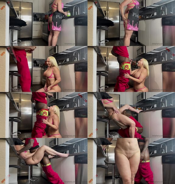 Mellanie Monroe BBC Creampie At Kitchen video leaked