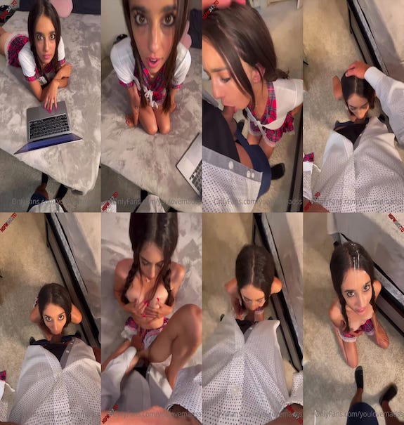 YouLoveMadss POV naughty school girl video leaked
